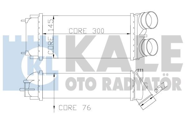 KALE OTO RADYATÖR Kompressoriõhu radiaator 344200